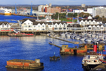 Town Quay in Southampton Port, Hampshire, England, United Kingdom, Europe