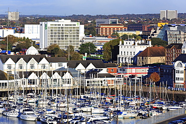 Town Quay and yacht marina, Southampton, Hampshire, England, United Kingdom, Europe