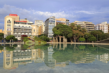 Plaza Espana Lake, Santa Cruz de Tenerife, Tenerife Island, Canary Islands, Spain, Europe, Europe