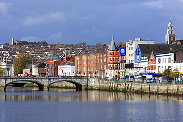 St. Patrick's Quay on the River Lee, Cork City, County Cork, Munster, Republic of Ireland, Europe