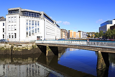 College of Further Education and River Lee, Cork City, County Cork, Munster, Republic of Ireland, Europe