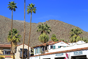 Stores on Palm Canyon Drive, Palm Springs, California, United States of America, North America