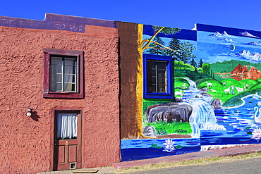 Mural in Old Town Cottonwood, Arizona, United States of America, North America