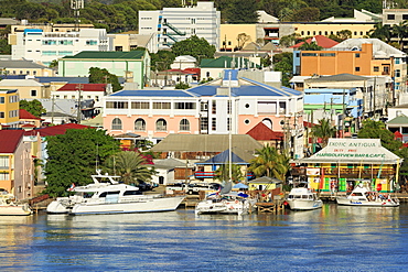 Waterfront in St. John's, Antigua, Antigua and Barbuda, Leeward Islands, West Indies, Caribbean, Central America