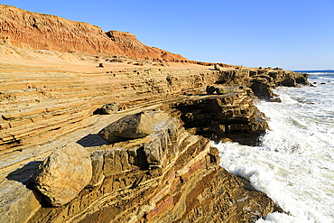 Coastline in Cabrillo National Monument, San Diego, California, United States of America, North America 