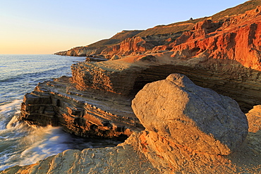 Coastline in Cabrillo National Monument, San Diego, California, United States of America, North America 