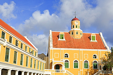 Fort Church in Fort Amsterdam, Punda District, UNESCO World Heritage Site, Willemstad, Curacao, West Indies, Netherlands Antilles, Caribbean, Central America