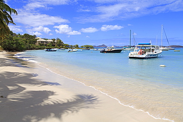 Beach in Cruz Bay, St. John, United States Virgin Islands, West Indies, Caribbean, Central America