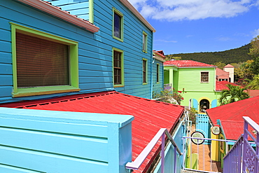 Wharfside Village in Cruz Bay, St. John, United States Virgin Islands, West Indies, Caribbean, Central America