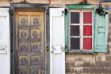 House on Bruyn Street, Gustavia, St. Barthelemy (St. Barts), Leeward Islands, West Indies, Caribbean, Central America