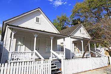 Cigar worker's Cottage, Ybor City Historic District, Tampa, Florida, United States of America, North America