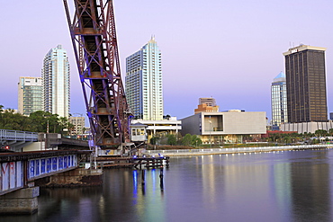 Cass Street and CSX Bridges over the Hillsborough River, Tampa, Florida, United States of America, North America