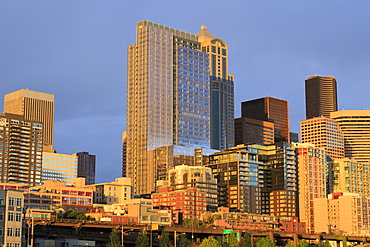 Seattle skyline, Washington State, United States of America, North America