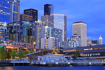 Seattle skyline, Washington State, United States of America, North America