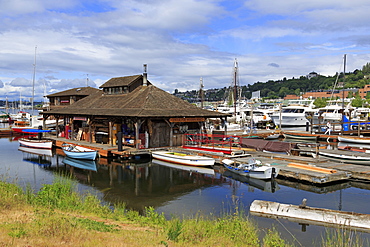 Center for Wooden Boats, Lake Union Park, Seattle, Washington State, United States of America, North America