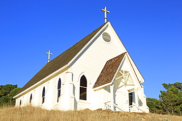 Historic Old St. Hilary's Church, Tiburon, Marin County, California, United States of America, North America