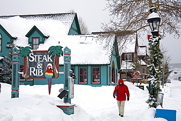 Restaurant in downtown Breckenridge, Rocky Mountains, Colorado, United States of America, North America