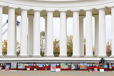 Colonnade of Vorontsov's Palace, Odessa, Crimea, Ukraine, Europe