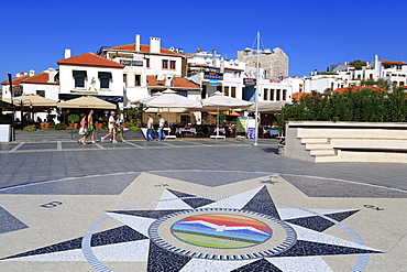 Compass in Old Town, Marmaris, Anatolia, Turkey, Asia Minor, Eurasia