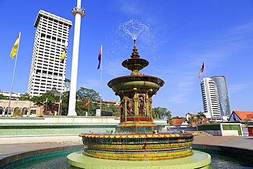 Merdeka Square Fountain, Kuala Lumpur, Malaysia, Southeast Asia, Asia