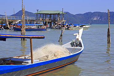 Fishing boats in Porto Malai, Chenang City, Langkawi Island, Malaysia, Southeast Asia, Asia