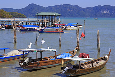 Fishing boats in Porto Malai, Chenang City, Langkawi Island, Malaysia, Southeast Asia, Asia