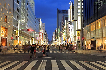 Ginza Shopping District, Tokyo, Japan, Asia