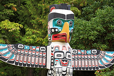 Totem Pole, Stanley Park, Vancouver, British Columbia, Canada, North America