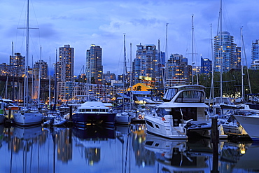 Marina, Granville Island, Vancouver, British Columbia, Canada, North America