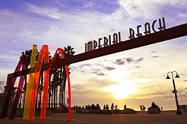 Pier entrance, Imperial Beach, San Diego, California, United States of America, North America