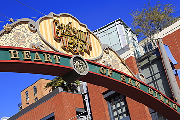 Gateway to Gaslamp Quarter, San Diego, California, United States of America, North America