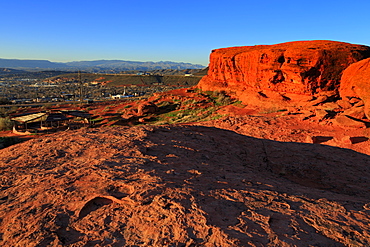 Rock formations in Pioneer Park, St. George, Utah, United States of America, North America