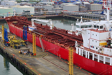 Oil tanker, Dublin Port, County Dublin, Republic of Ireland, Europe