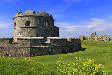 Henry VIII's Fort in Pendennis Castle, Falmouth, Cornwall, England, United Kingdom, Europe