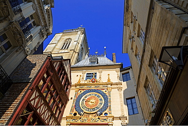 Great Clock, Old Town, Rouen, Normandy, France, Europe