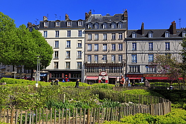 Place du Vieux Marche, Old Town, Rouen, Normandy, France, Europe