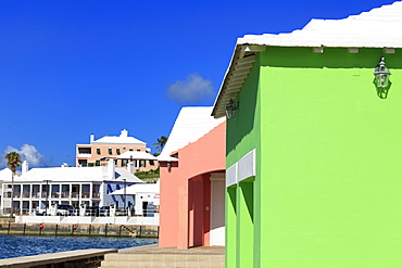 Stores, Somers' Wharf, Town of St. George, St. George's Parish, Bermuda, Central America