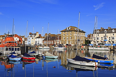 Boats, Weymouth Harbour, Dorset, England, United Kingdom, Europe