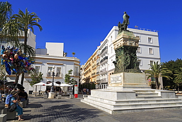 Cadiz A Moret Monument, Plaza de San Juan de Dios, Cadiz, Andalusia, Spain, Europe