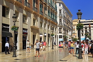 Marques de Larios Street, Malaga City, Andalusia, Spain, Europe