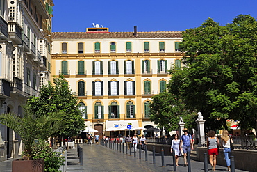 Merced Square, Malaga City, Andalusia, Spain, Europe