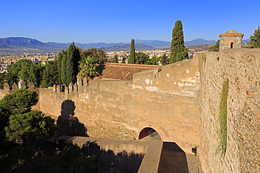 Gibralfaro Castle, Malaga, Andalusia, Spain, Europe