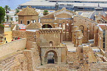 Roman Forum, Cartagena, Murcia, Spain, Europe