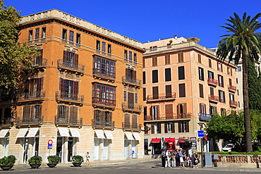 Plaza de la Reina, Palma De Mallorca, Majorca, Balearic Islands, Spain, Europe