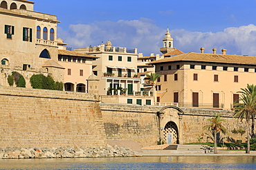 Old City Walls, Parc del Mar, Palma De Mallorca, Majorca, Balearic Islands, Spain, Mediterranean, Europe