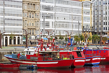 Boats, La Coruna City, Galicia, Spain, Europe