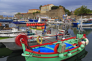 Fishing boats, Ajaccio City, Corsica Island, France, Mediterranean, Europe