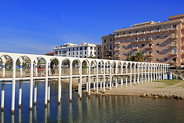 Pirgo Beach Pier, Civitavecchia Port, Lazio, Italy, Europe