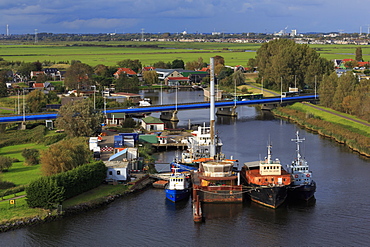 Boats, Zaandam, North Holland, Netherlands, Europe