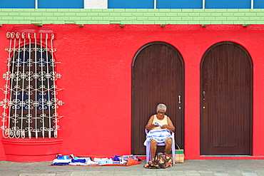 Street vendor, Corinto City, Chinandega Province, Nicaragua, Central America